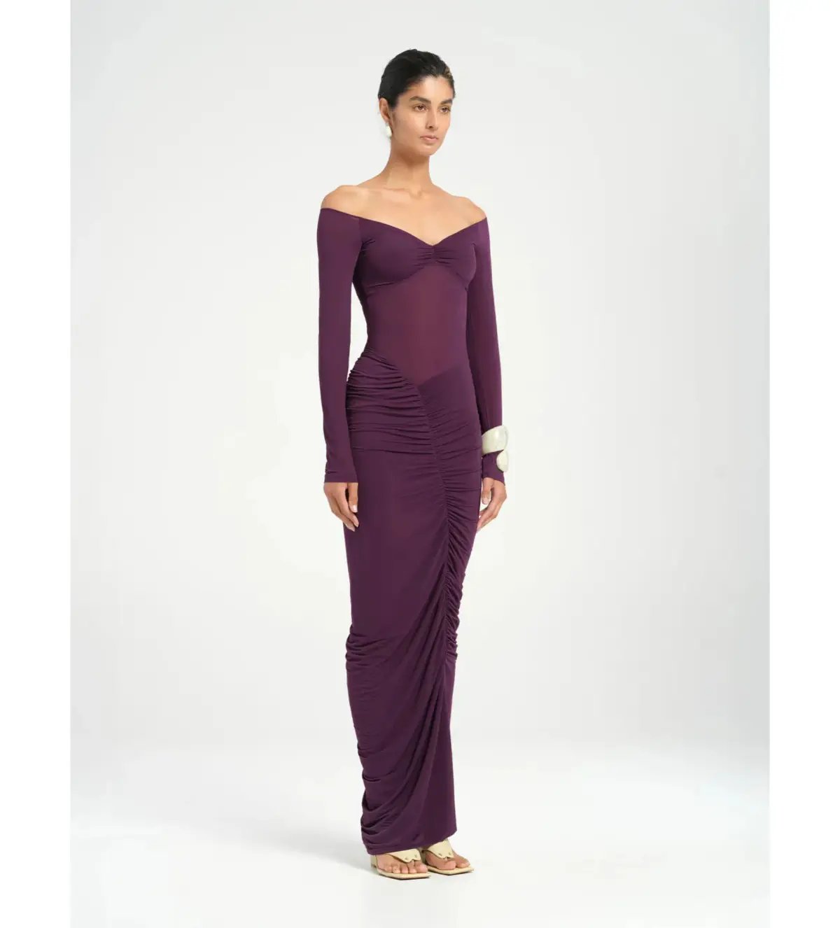 Benni Wilma Maxi Dress in Deep Purple Size 8 photo 5