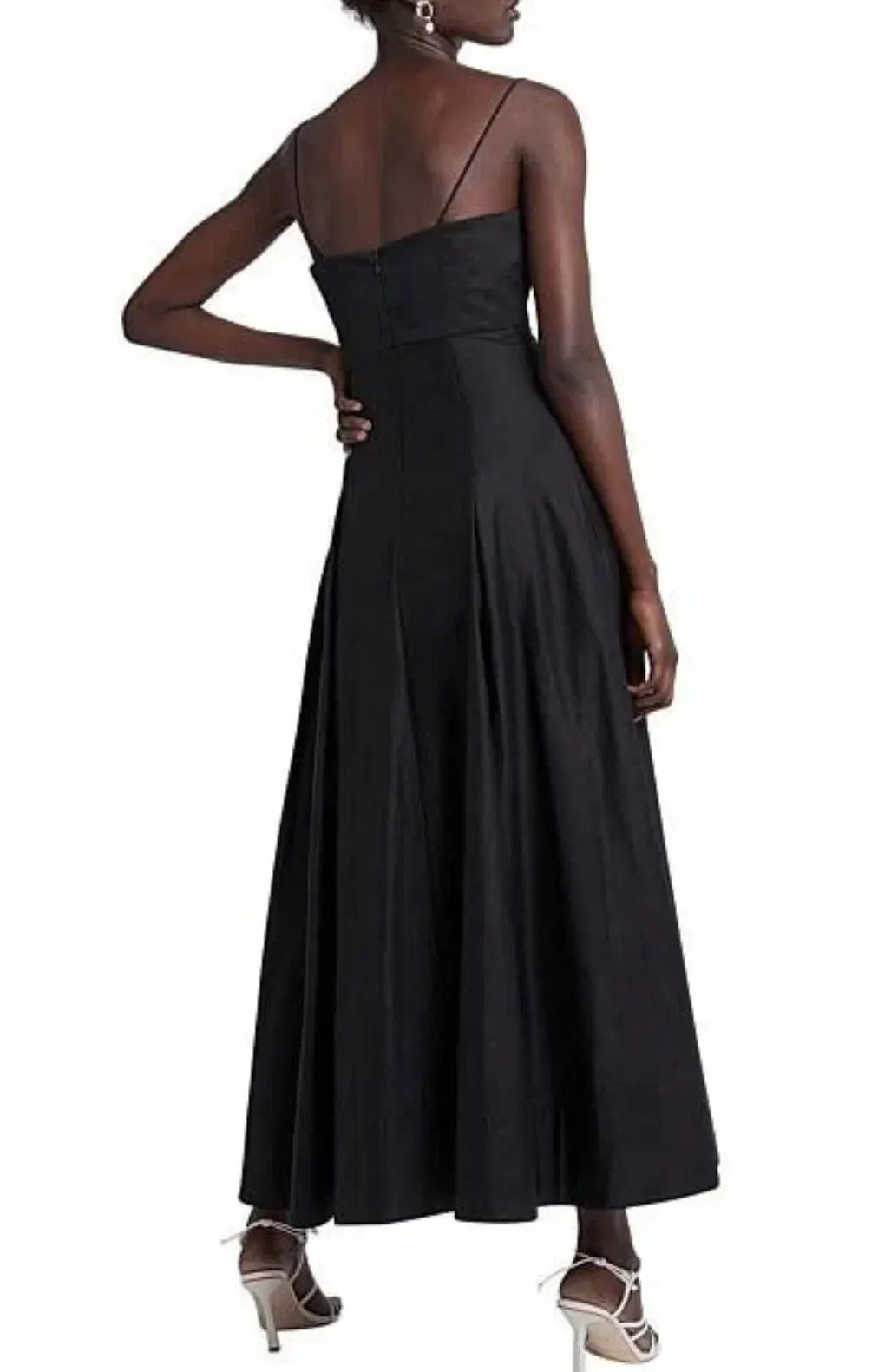 Aje Solstice Strappy Ring Midi Dress Black Size 10 photo 4
