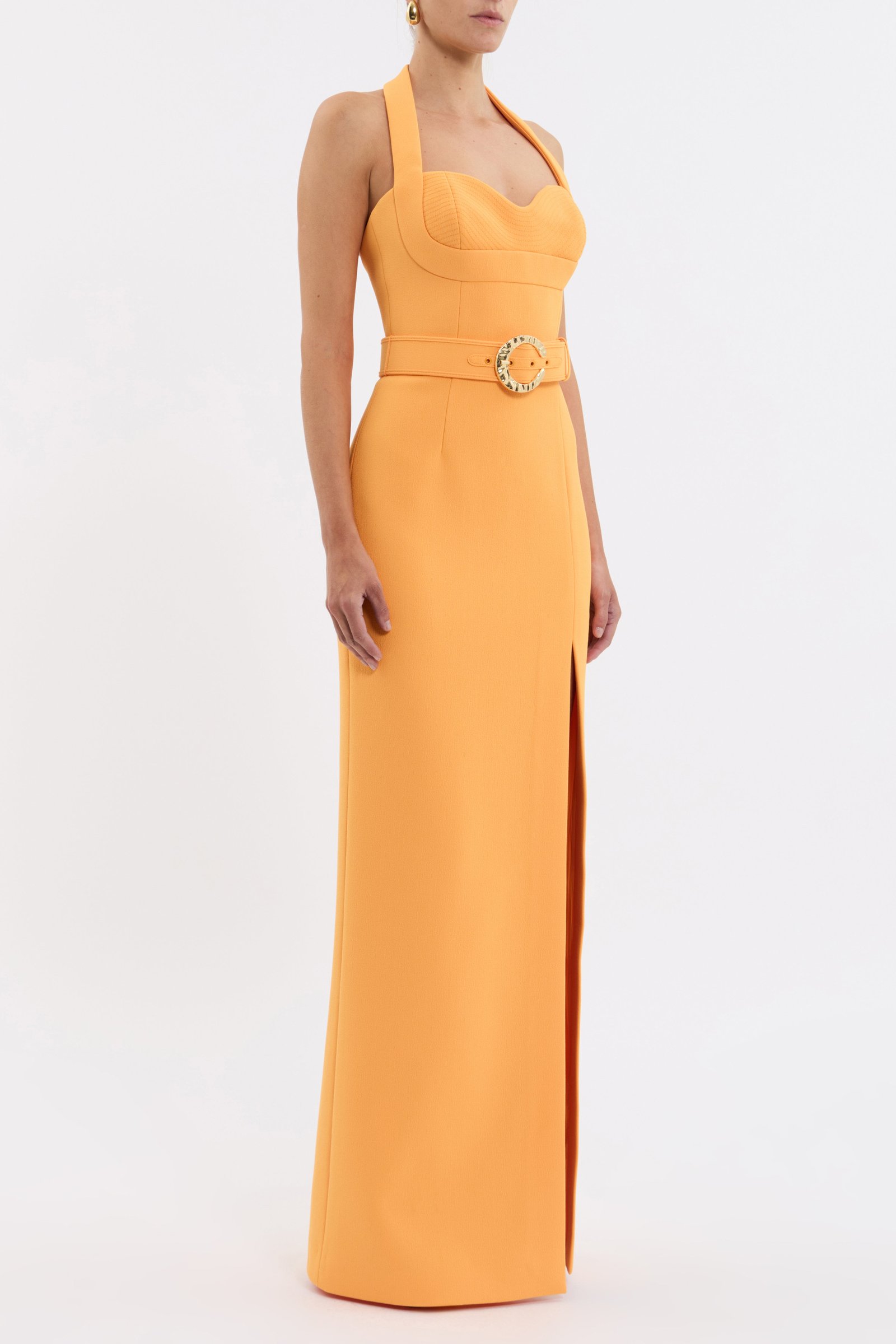 REBECCA VALLANCE SANTARA GOWN - ZINNIA ORANGE photo 3
