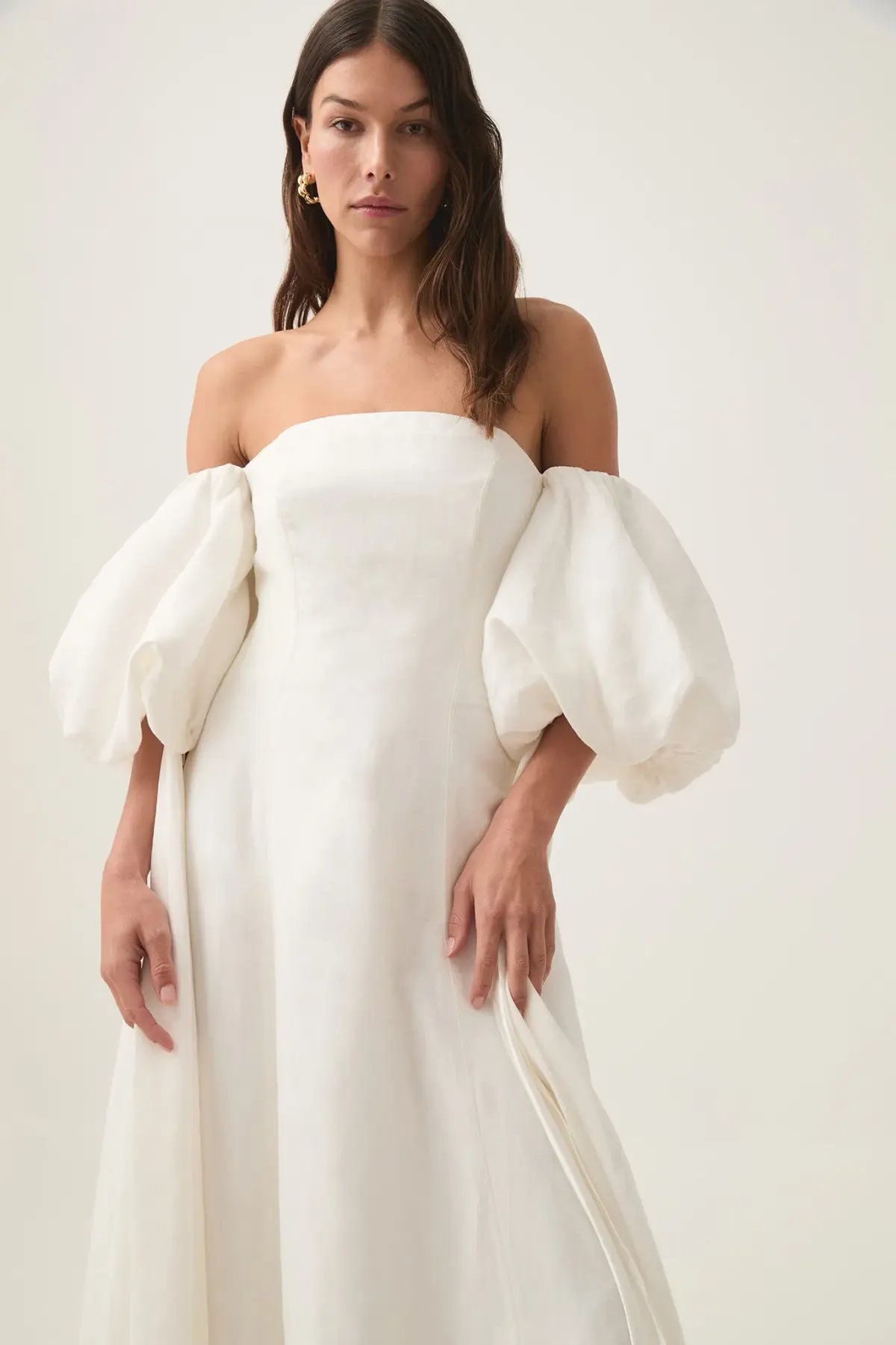 Aje Incarnation Midi Dress Ivory Size 10 photo 4