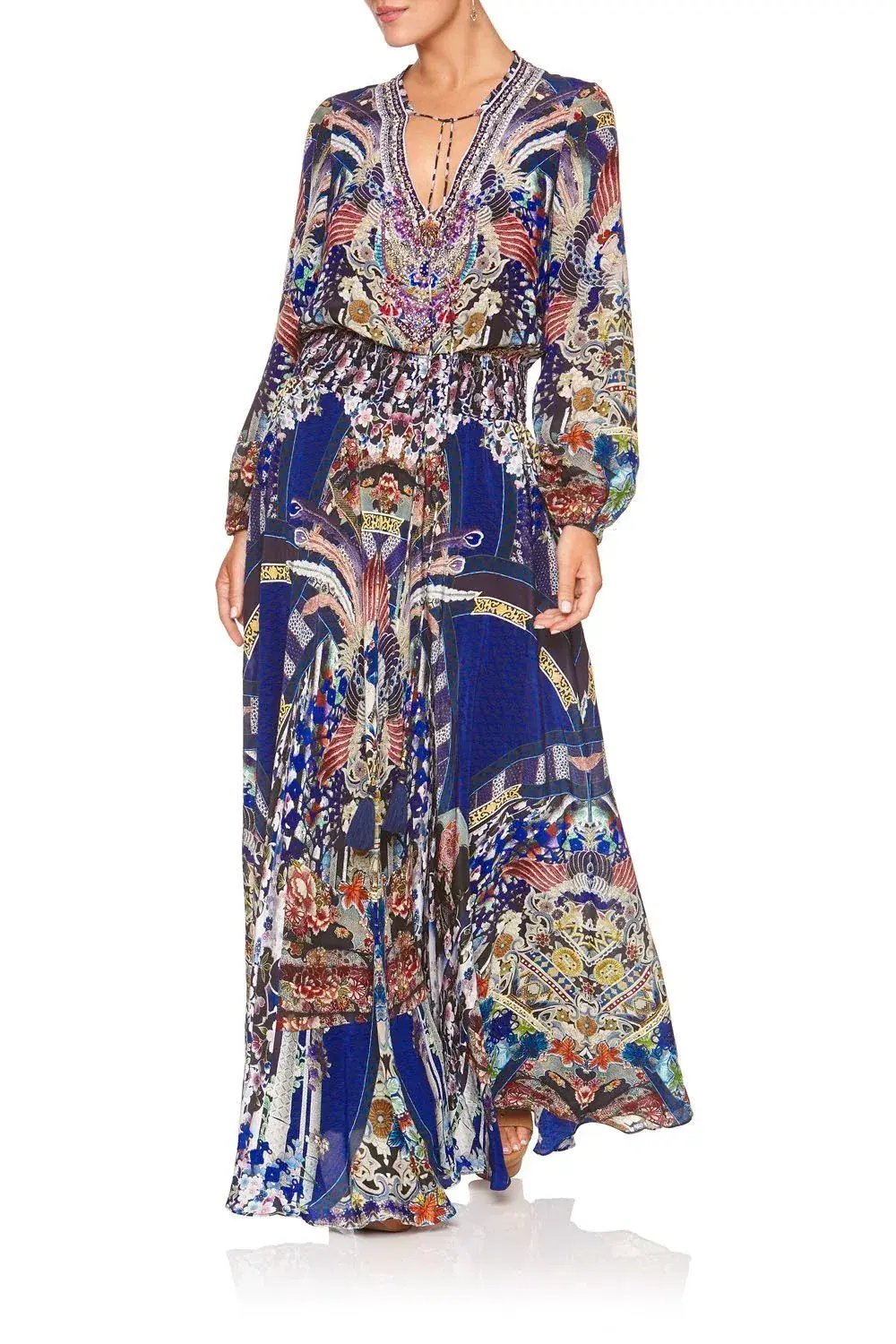 Camilla Darling's Destiny Shirred Relaxed Fit Dress Multi Size M/ AU 12 photo 2