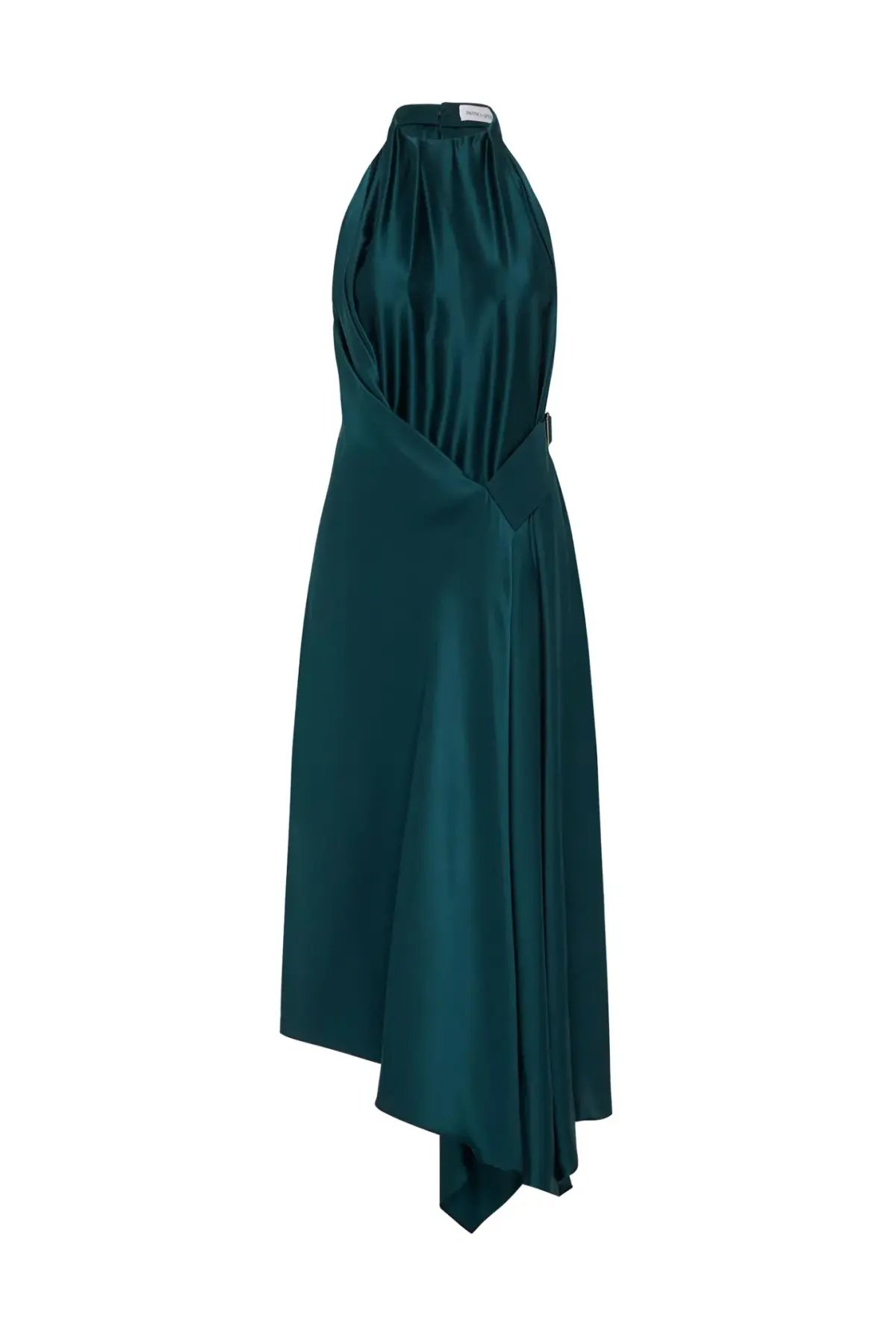 Bianca Spender Petrol Silk Isabella Dress Green Size 8 photo 5