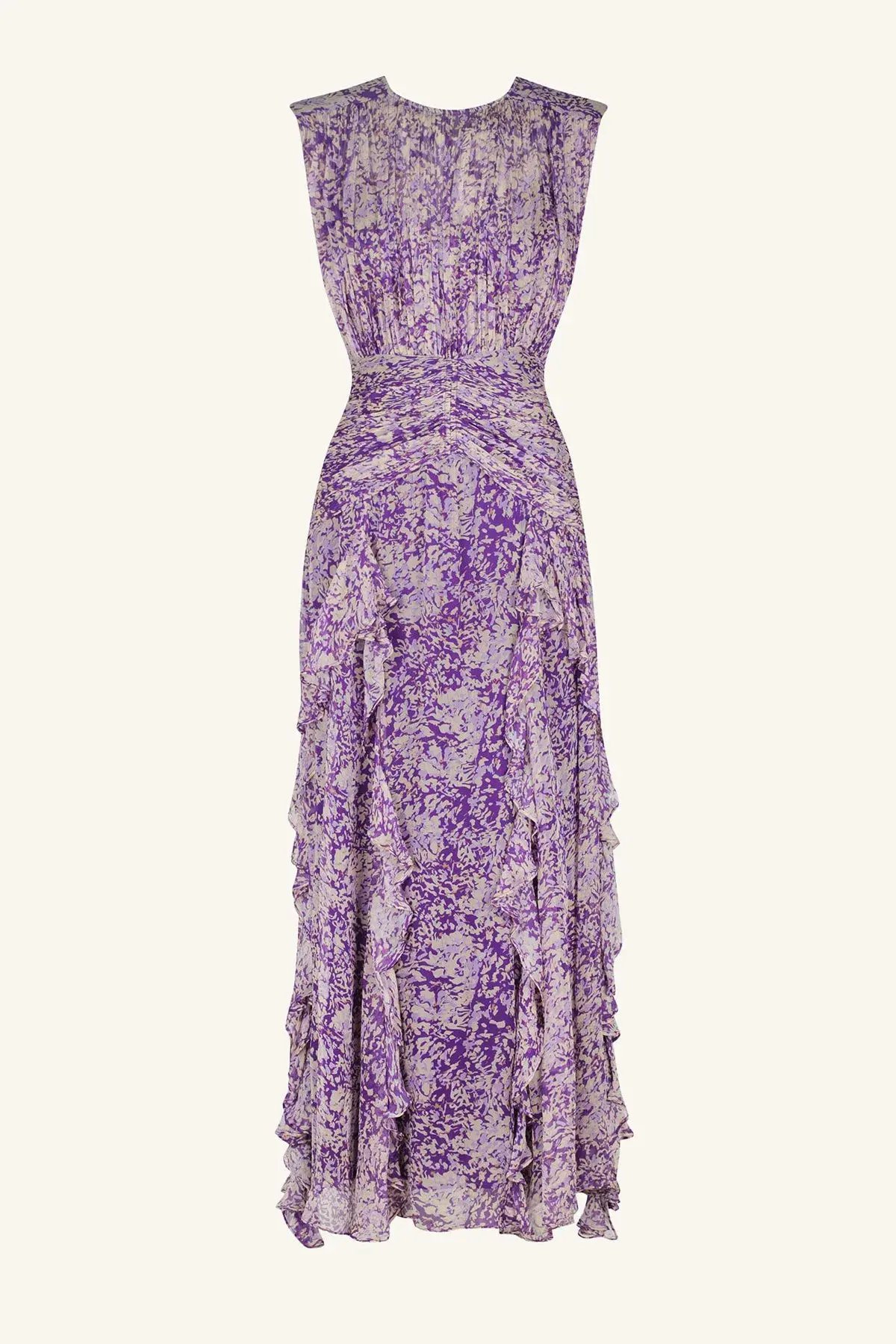Shona Joy Aurier Round Neck Sleeveless Maxi Dress Purple Size AU 8 photo 5