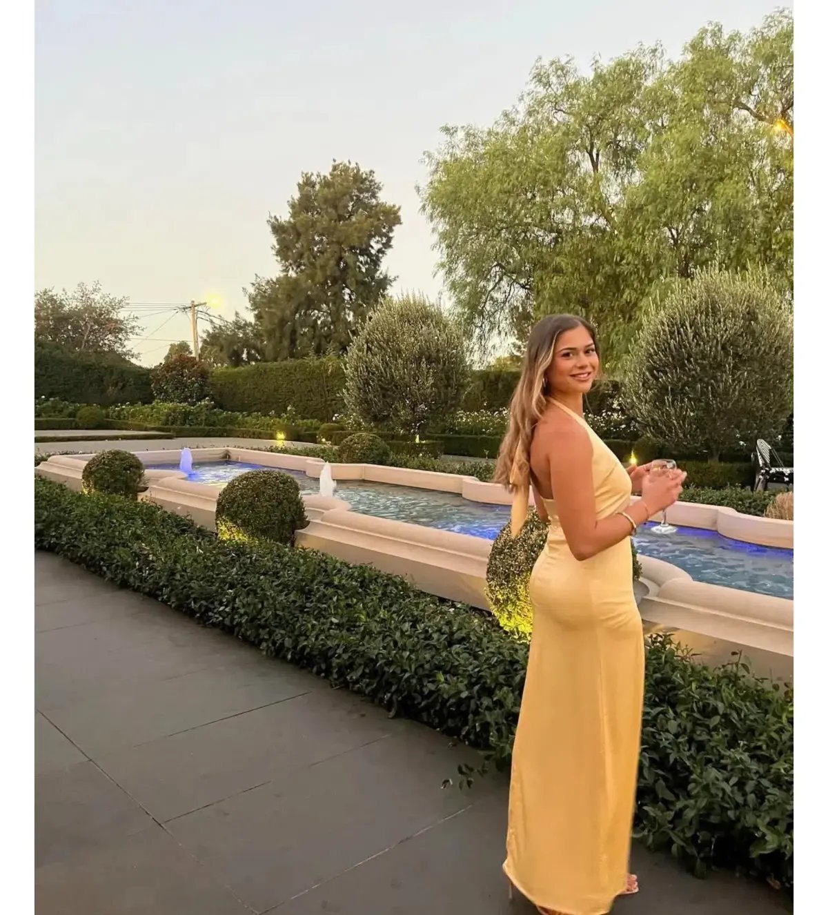 Kookai Milan Maxi Dress Butter Popcorn Size AU 8 photo 5