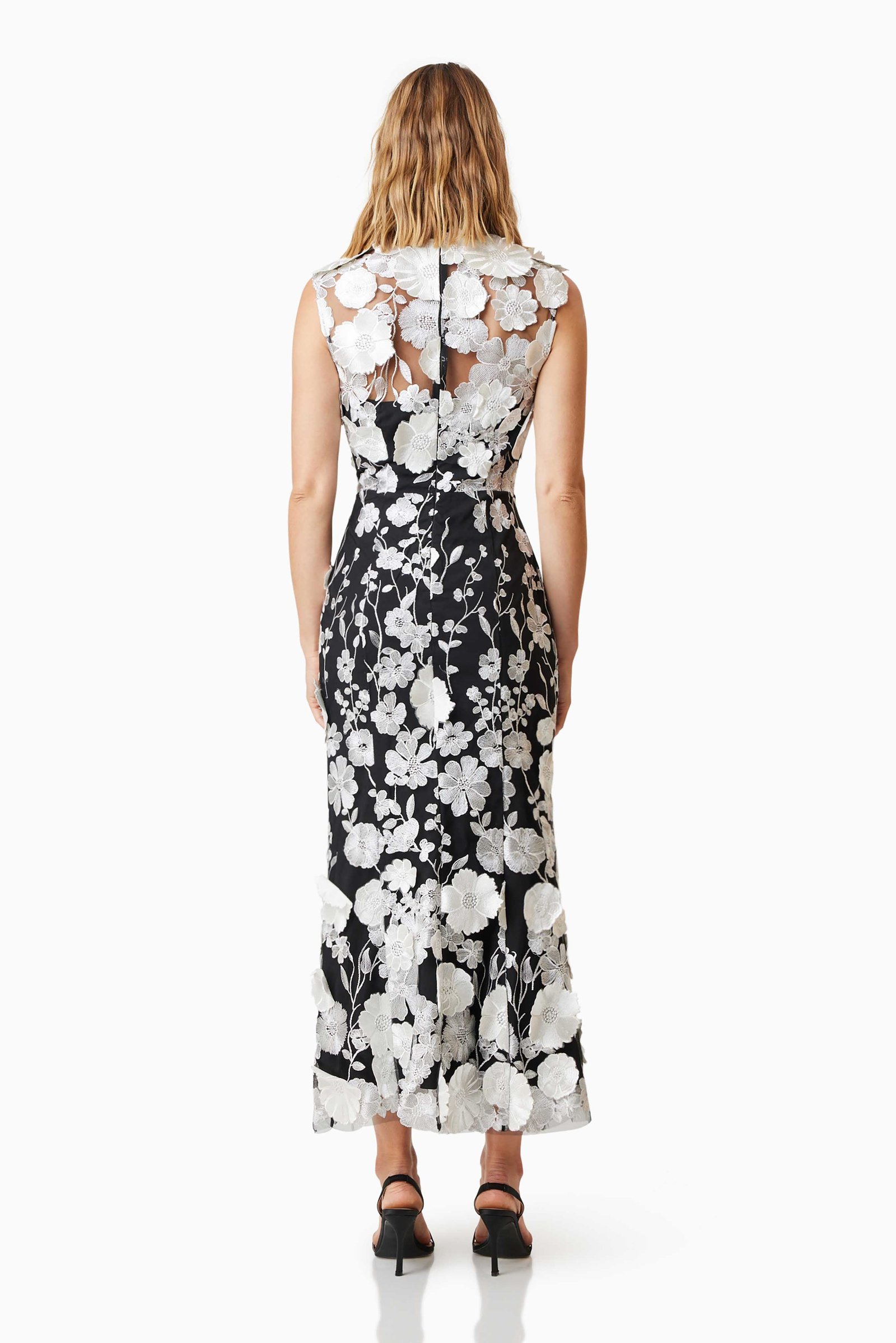 ELLIATT SELENE COCKTAIL DRESS - BLACK/WHITE photo 5
