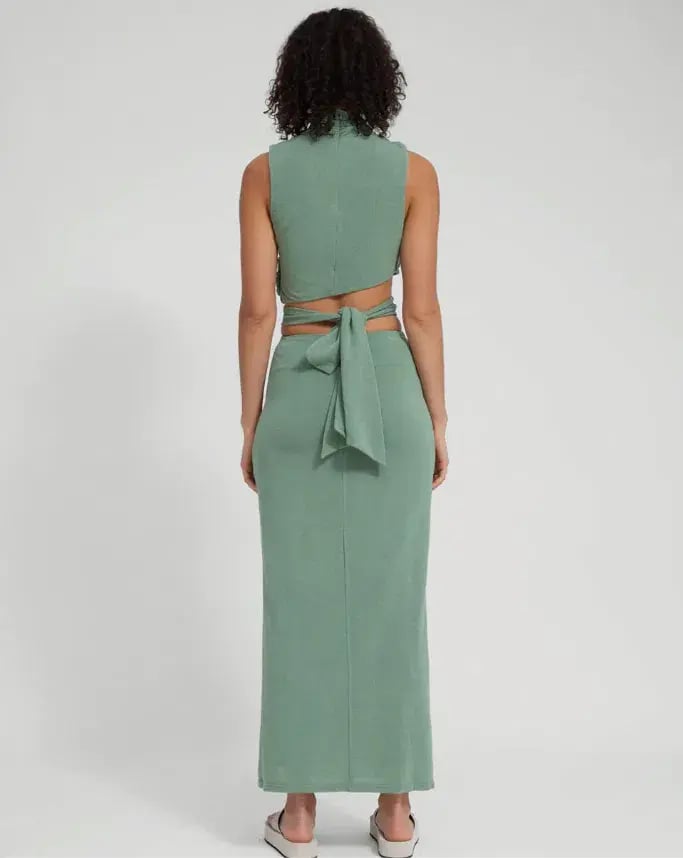 Tojha Taya Top & Skirt Set Green Size 8 photo 3