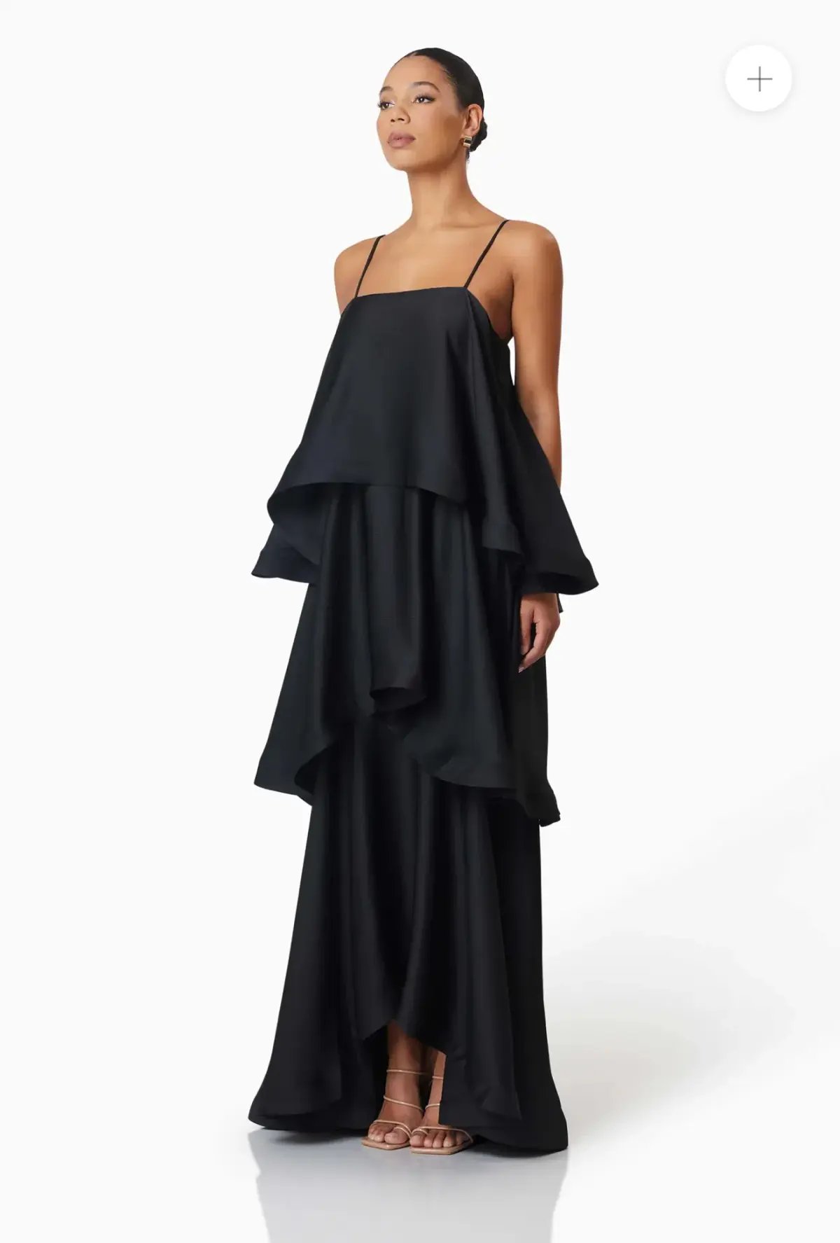 Elliatt - Tilly Tiered Maxi Dress in Black photo 2
