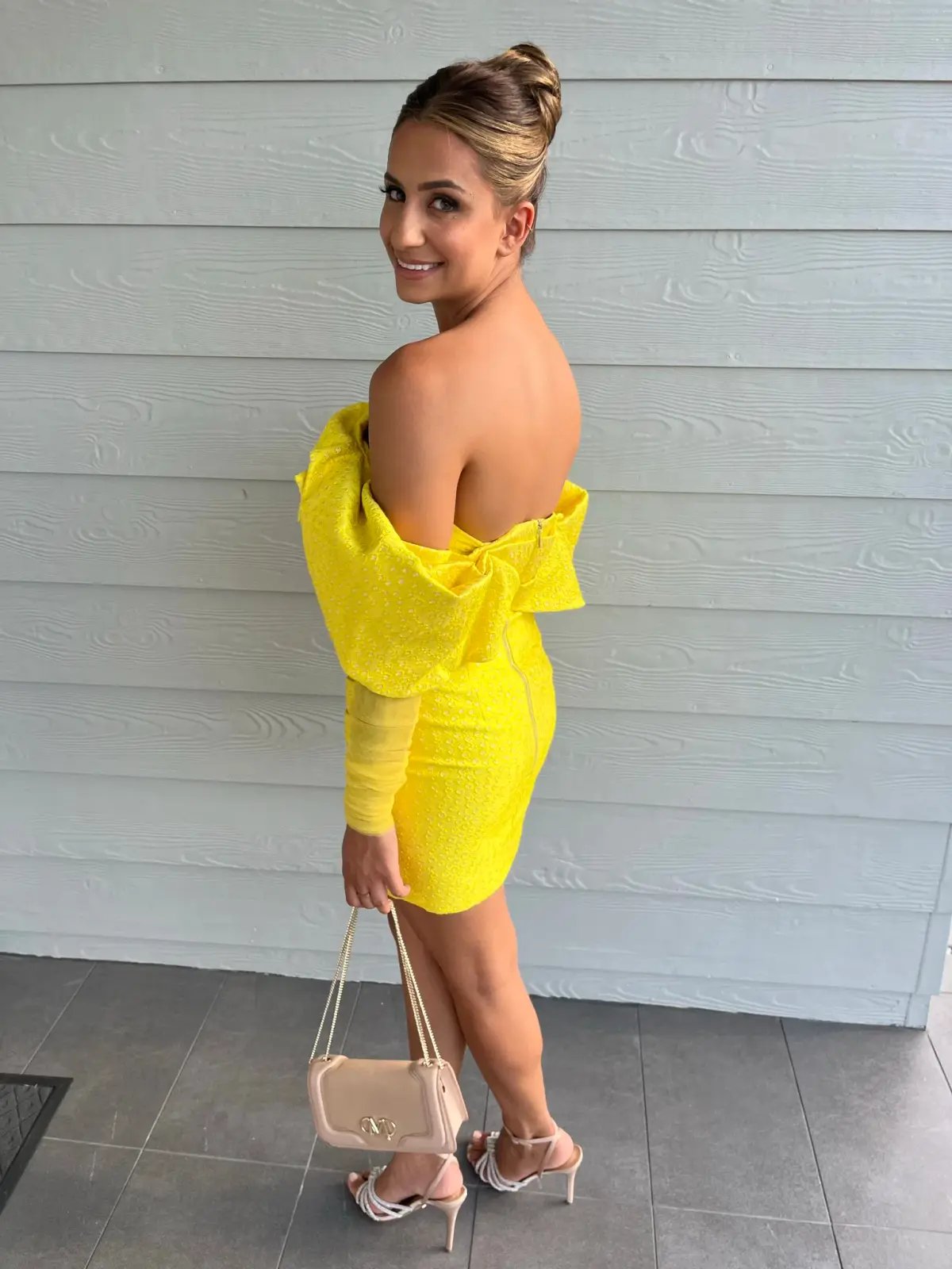 Eliya The Label Oscar Mini Dress Yellow Size 8 / S photo 3
