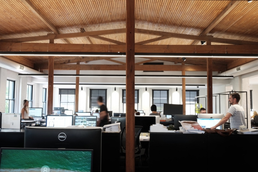 Architecturally renovated warehouse office photo 5