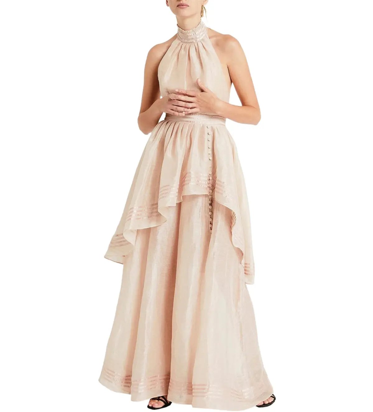 Aje Sienna Dress in Blush Size 10 photo 3