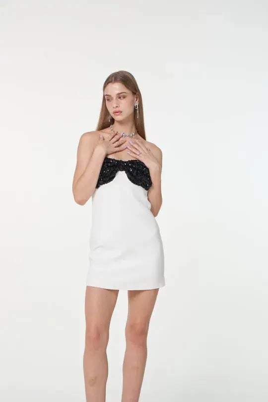 Par Violet Romantica Dress White Size 8 photo 2