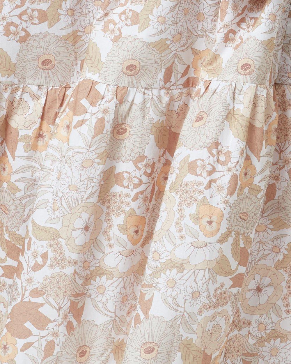 Charlie Holiday Agatha Floral Tiered Cotton Dress Print Size 8 photo 7