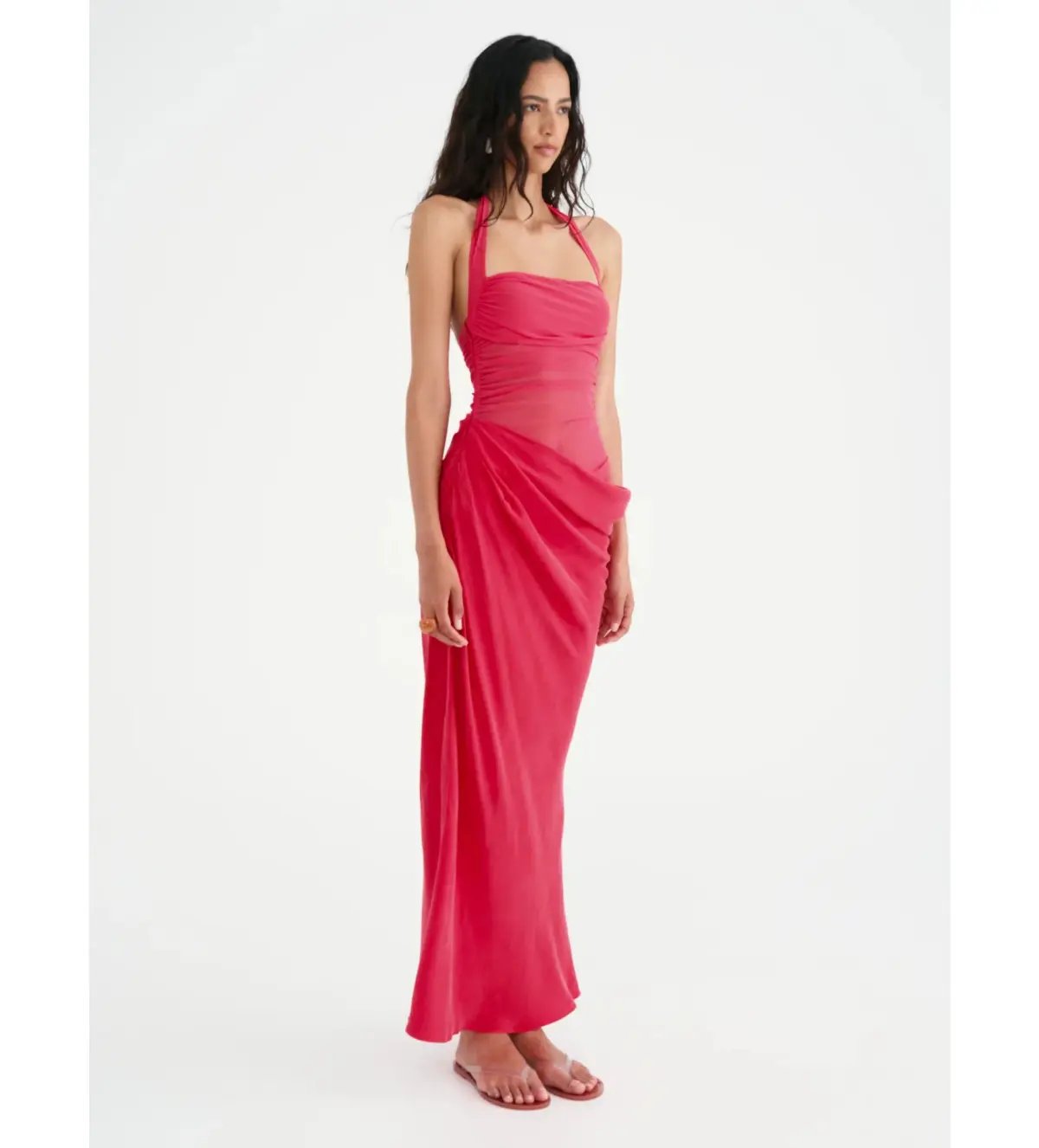 Benni Gina Maxi Dress Watermelon Size 8 photo 2