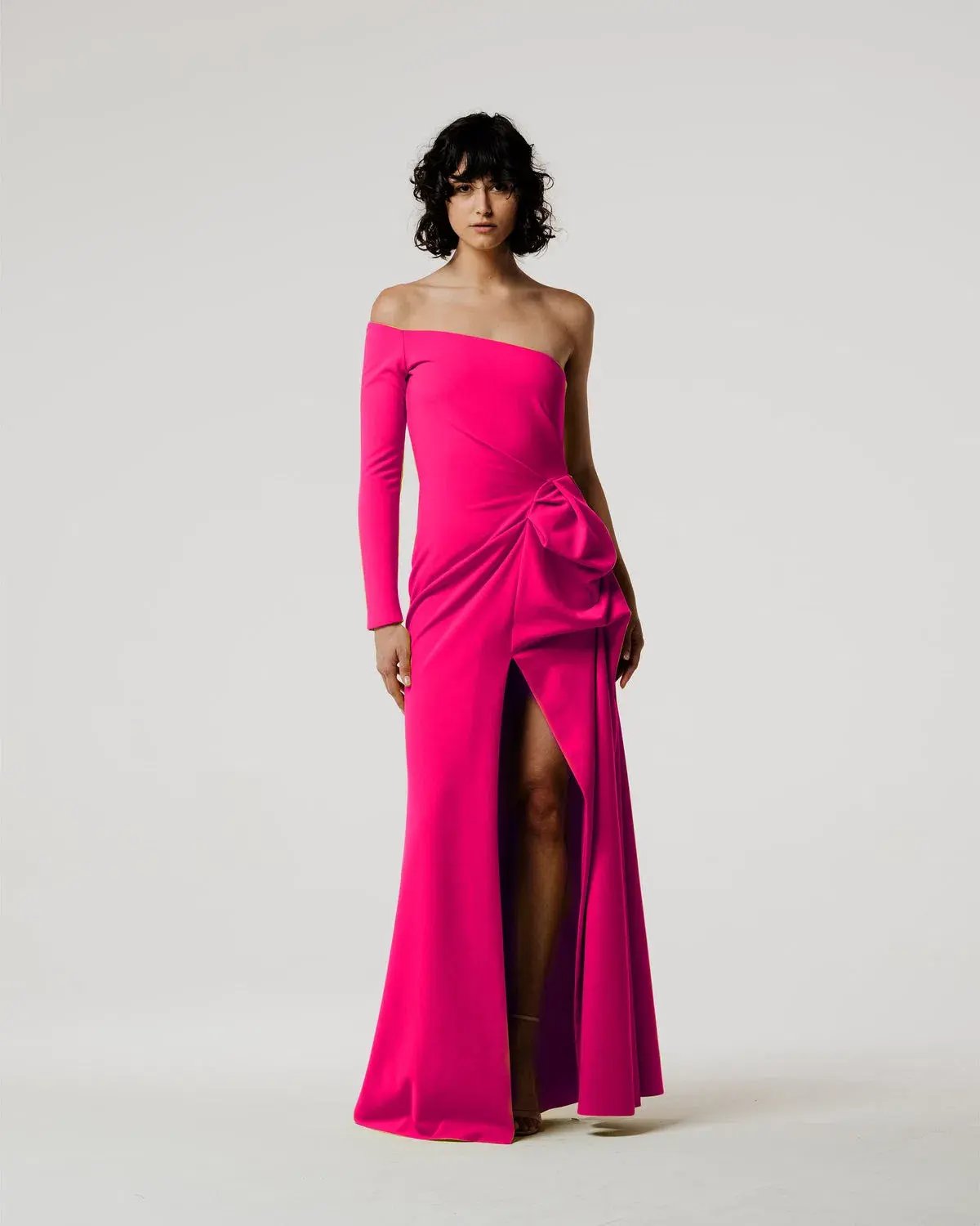 Meraki Knox Drape Gown Pink Size 8 photo 4