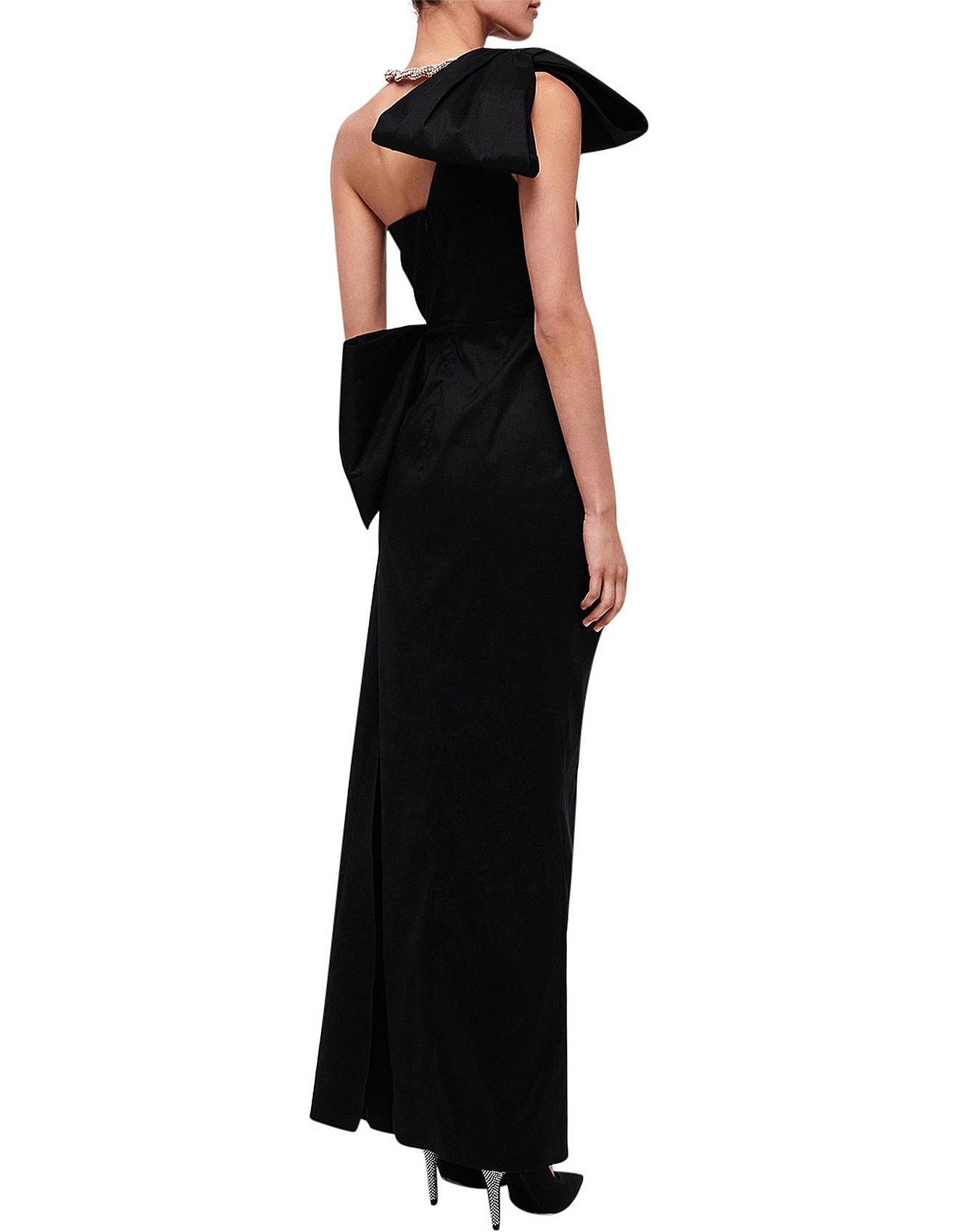 Rachel Gilbert FAUVE GOWN – BLACK photo 3