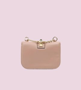 Valentino Garavani Vitello Mini Glam Lock Rockstud Flap Poudre photo 4
