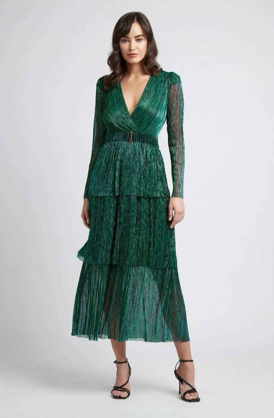 Sheike All That Sparkles Dress Green Size 8 photo 2