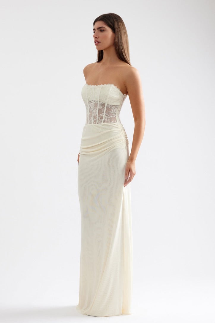 Lexi Alla Dress - Butter Cream photo 3