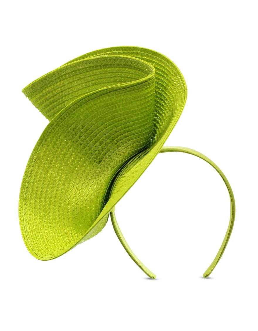 Morgan & Taylor Alexia Fascinator, Lime Green photo 3