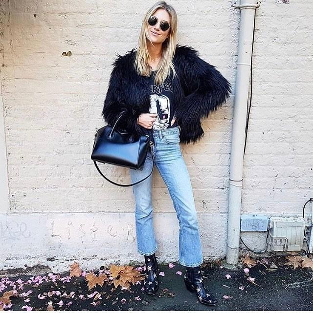 Unreal Fur Unreal Dream Jacket Black Sz 6 photo 4