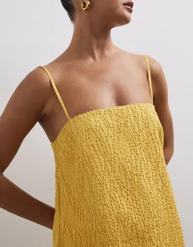 Lover Lina Mini Dress Golden Yellow Size 10 photo 4