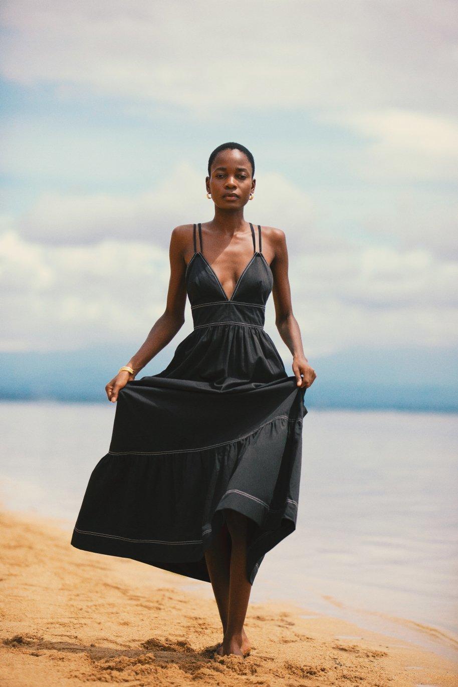 POSSE LOTUS DRESS - BLACK photo 2