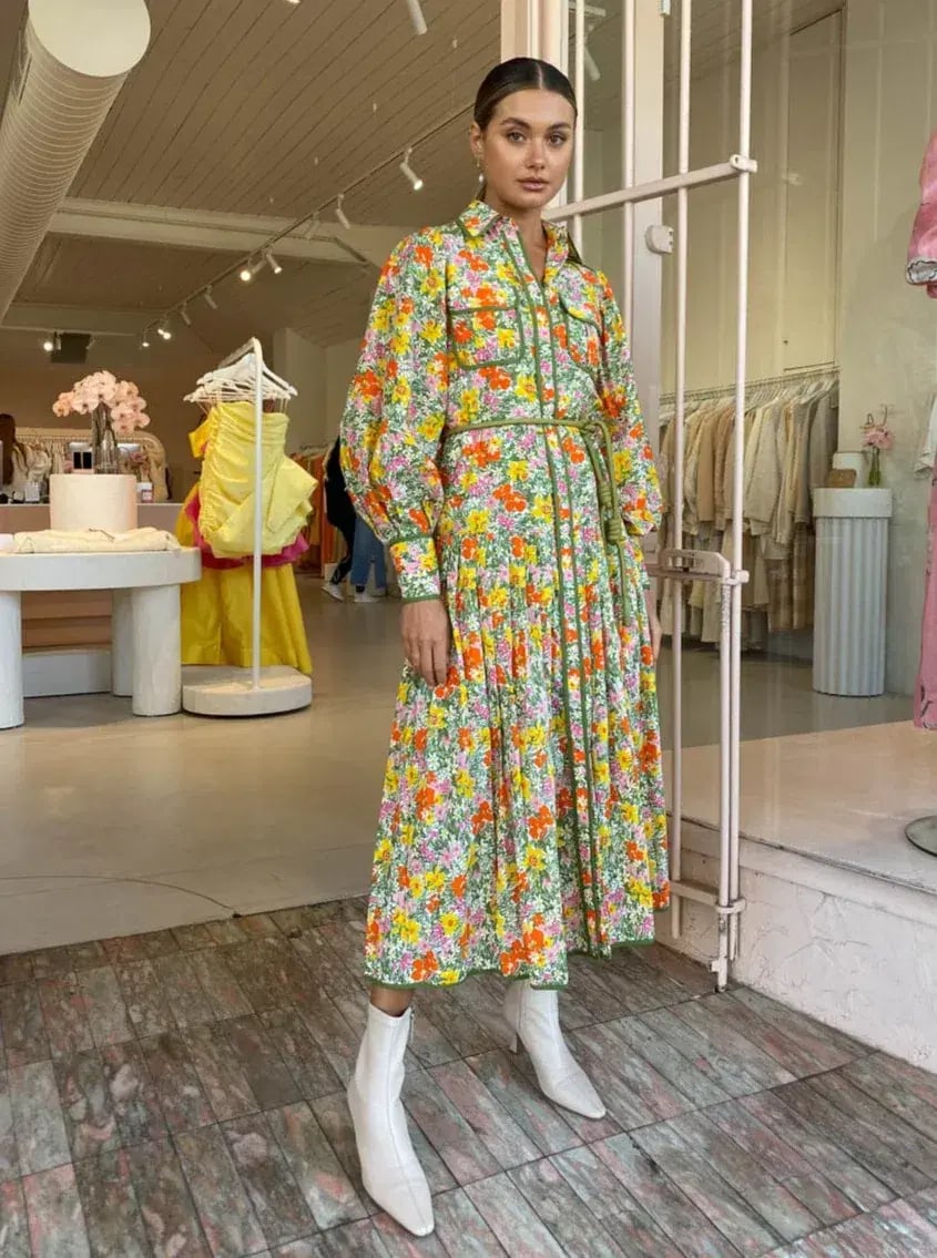 Alemais Cabana Midi Shirtdress Print Size 8 photo 5