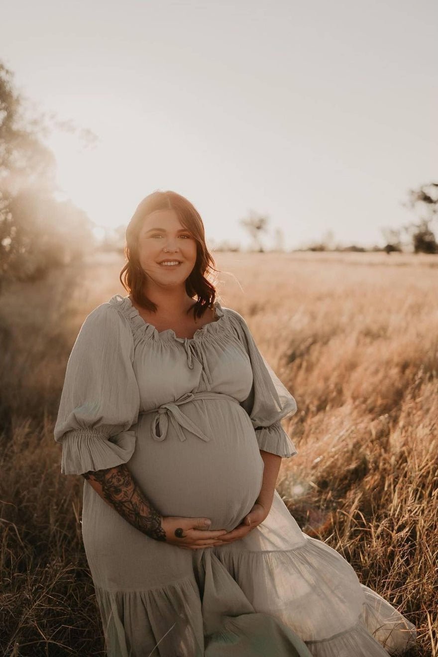 Hazel & Folk Emmaline Maxi Gown - Sage photo 2