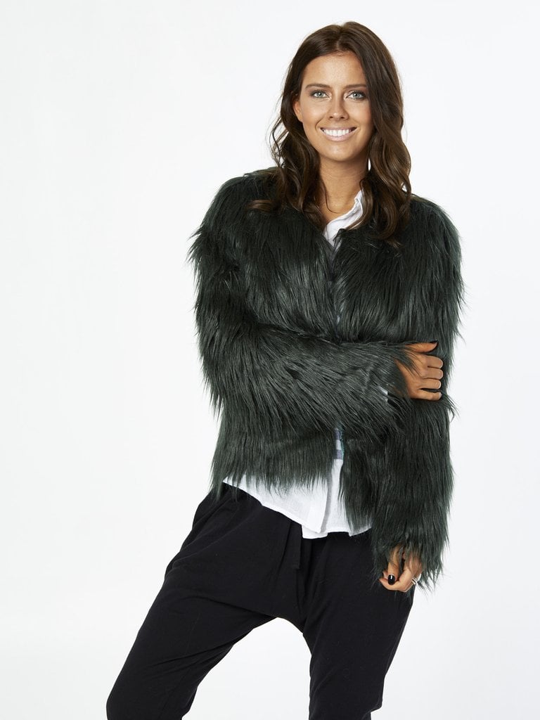 Unreal Fur Unreal Dream Fur Jacket - Khaki photo 5