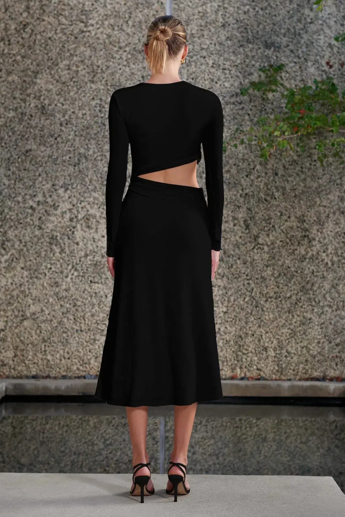 Misha Arma Midi Dress Black Size 10 photo 2