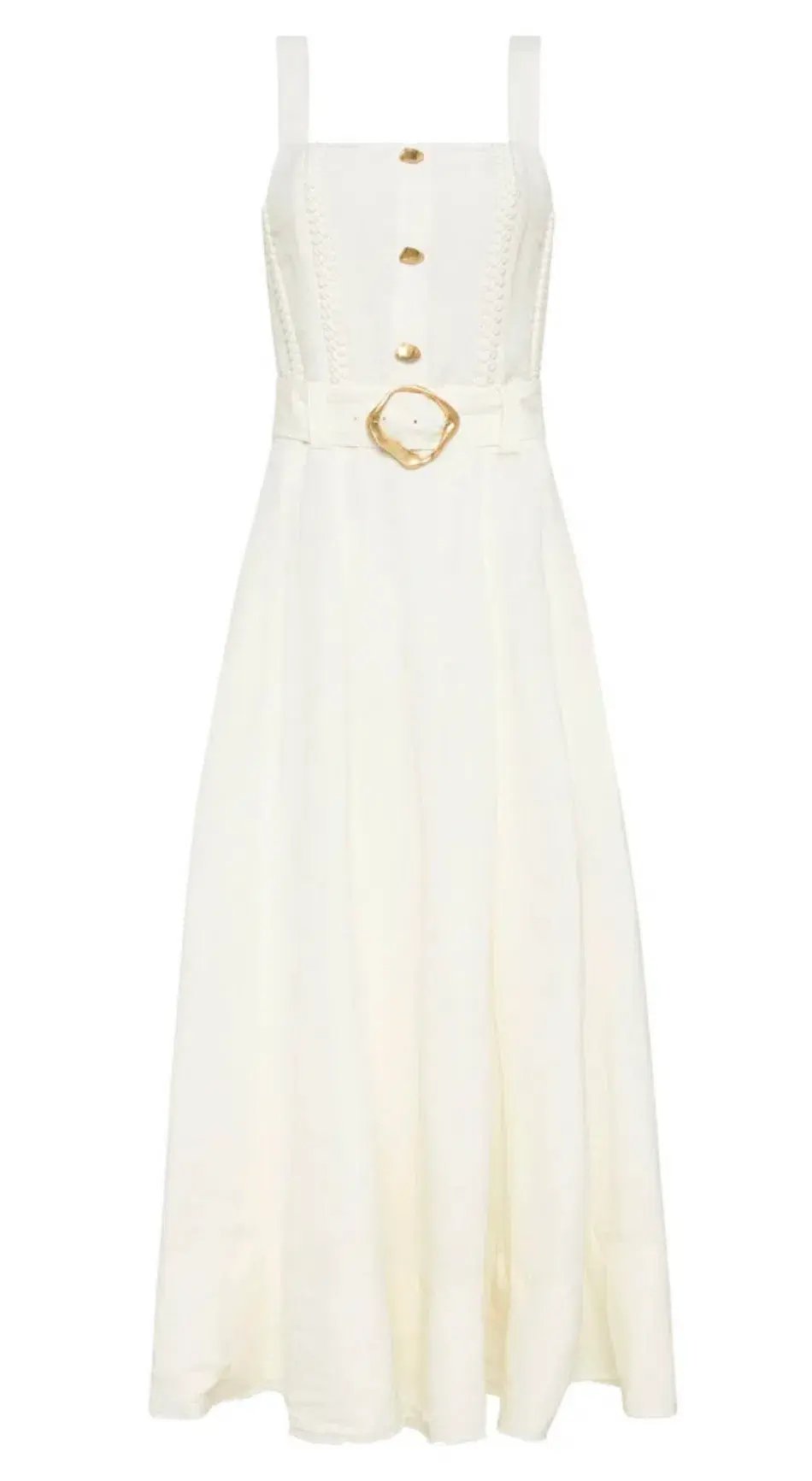 Aje Milos Braided Midi Dress Ivory Size 14 / XL photo 3