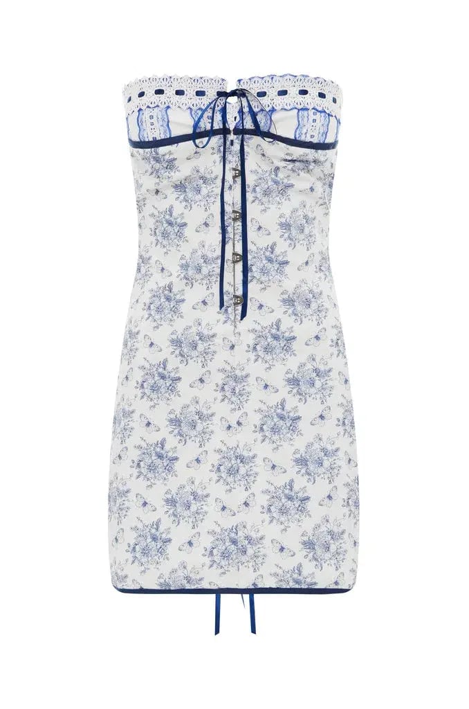 With Jean Sabrin Dress Toile Papillon Size XS/Au 6 photo 4