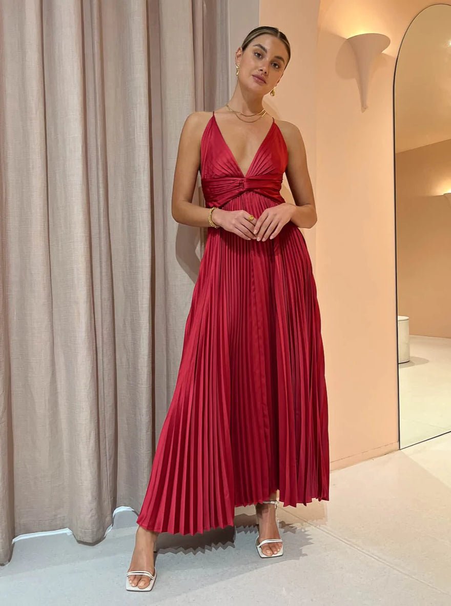 Issy Orla Dress - Berry photo 2