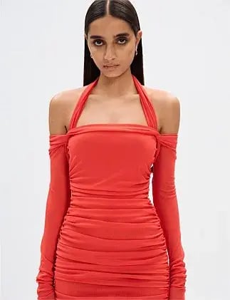 Misha The Sonnet Mini Dress In Grenadine Size 10 photo 2