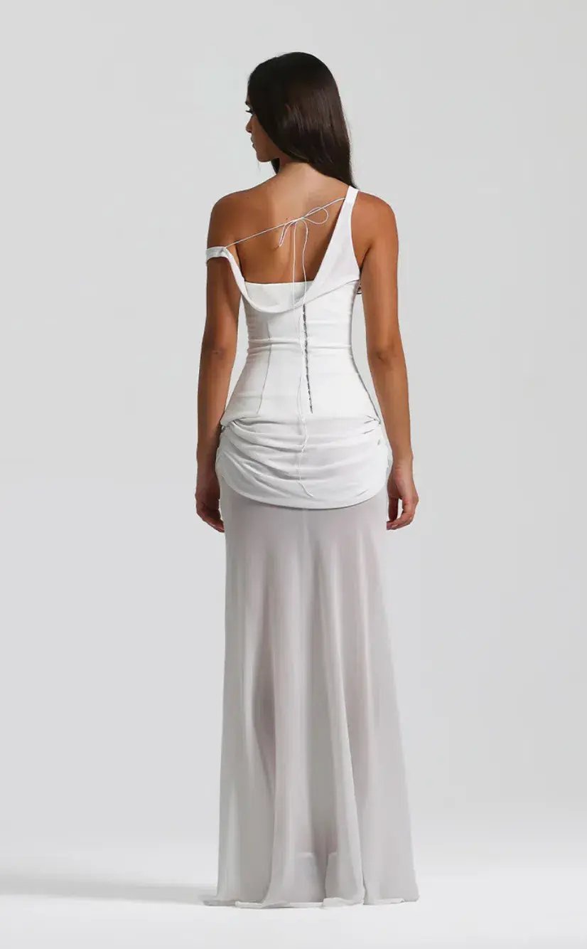 Natalie Rolt Cadence Gown Maxi With Corset White Size 8 photo 3