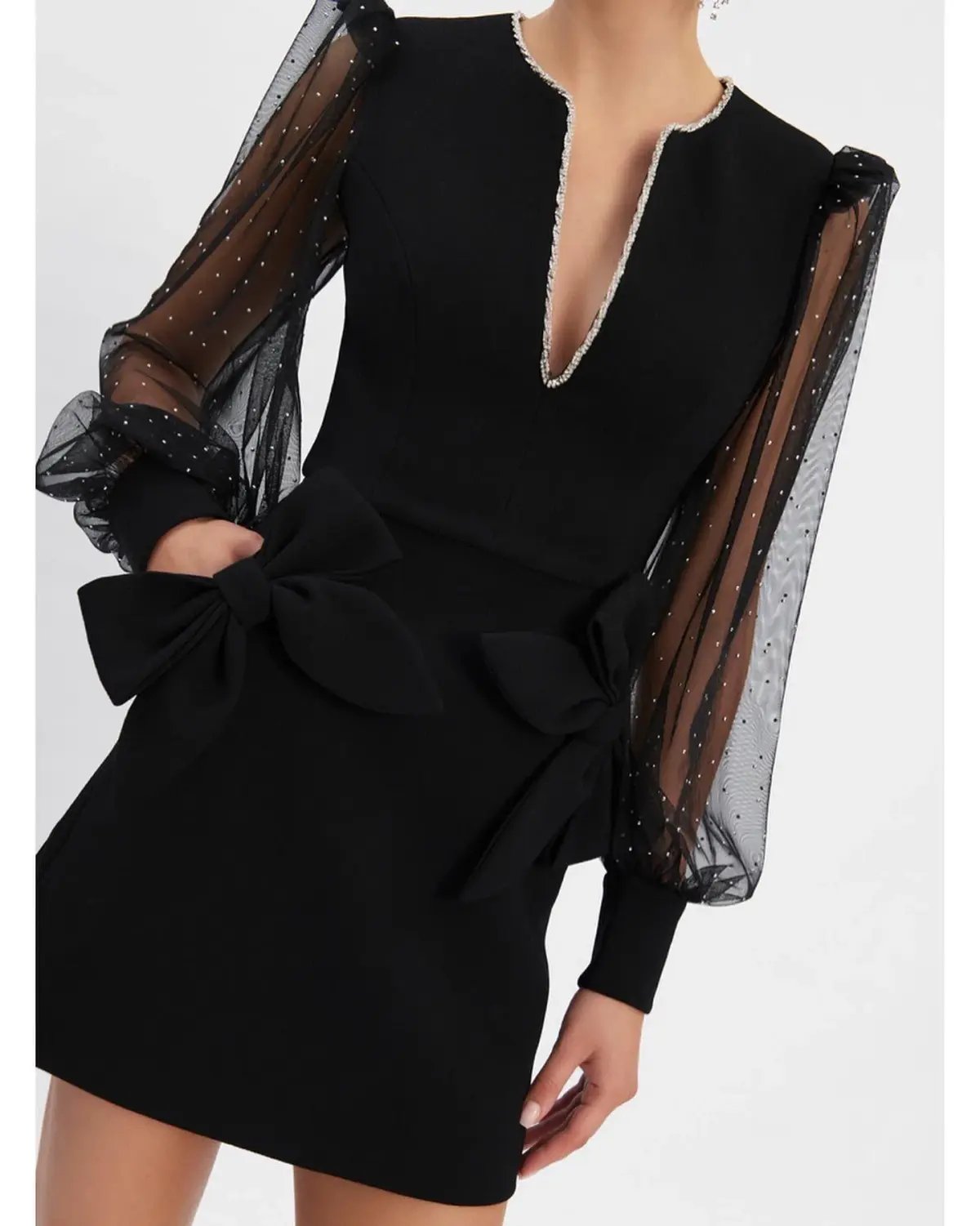 Rebecca Vallance Alyssa Mini Dress Black Size 8 photo 2