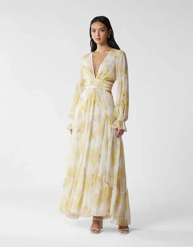 MVN La Lumber Maxi Dress Floral Print Size AU 10 photo 3