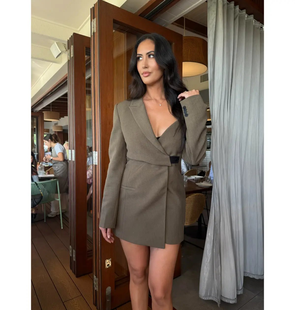 Sir Sartoria Mini Dress in Chocolate Marle 6 photo 2