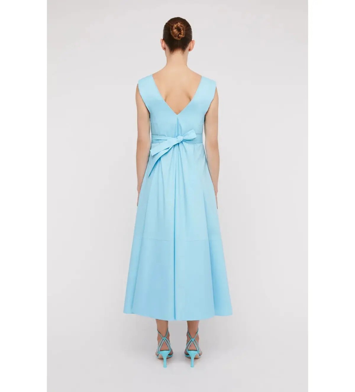 Scanlan Theodore Parachute Panelled Midi Dress in Sky Blue Size S / AU 8 photo 3