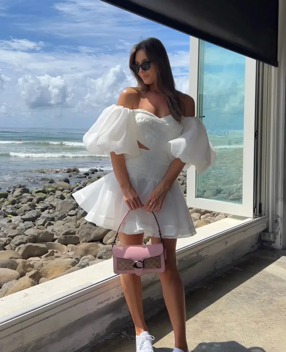 Aje Myriad Cut Out Mini Dress in White Size AU 8 photo 2