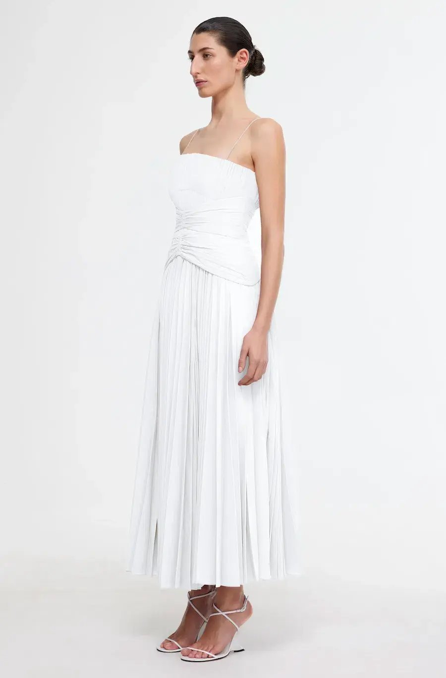 Acler Fairley Midi Dress Ivory Size 10 photo 2