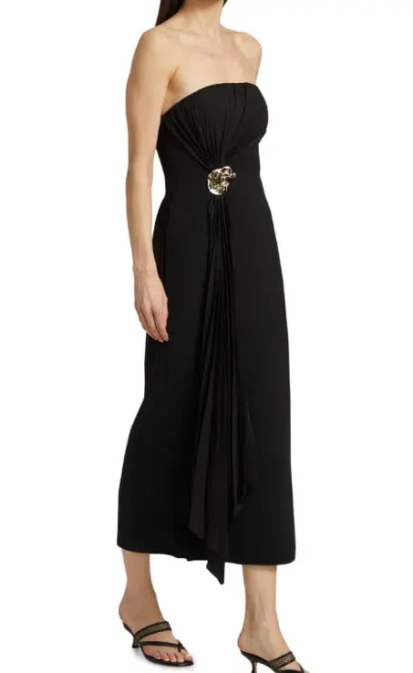 Acler Whitnell Bandeau Midi Black Dress Size AU 8 photo 4