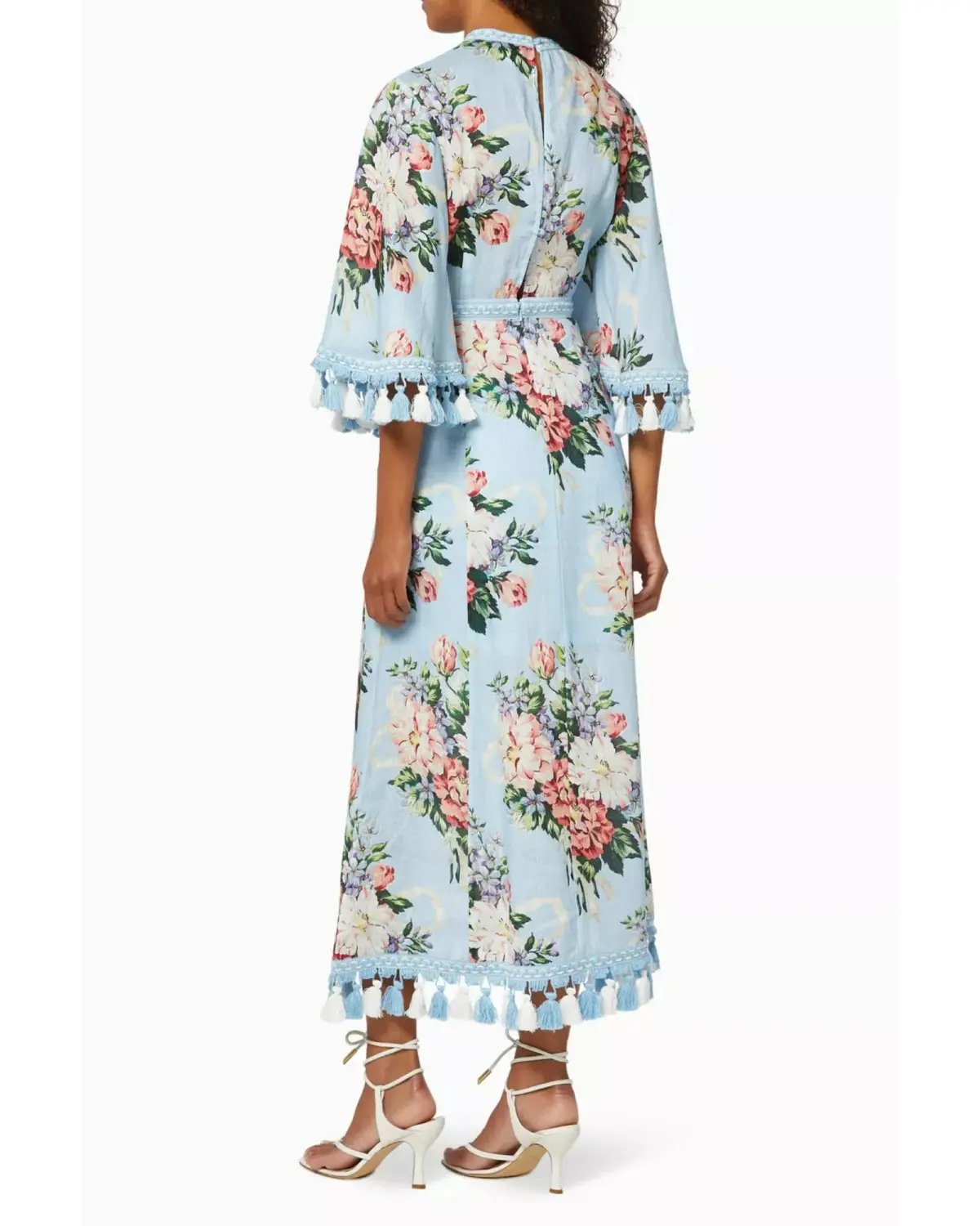 Alice McCall Magic Moment Midi Dress Blue Floral Size AU 8 photo 3