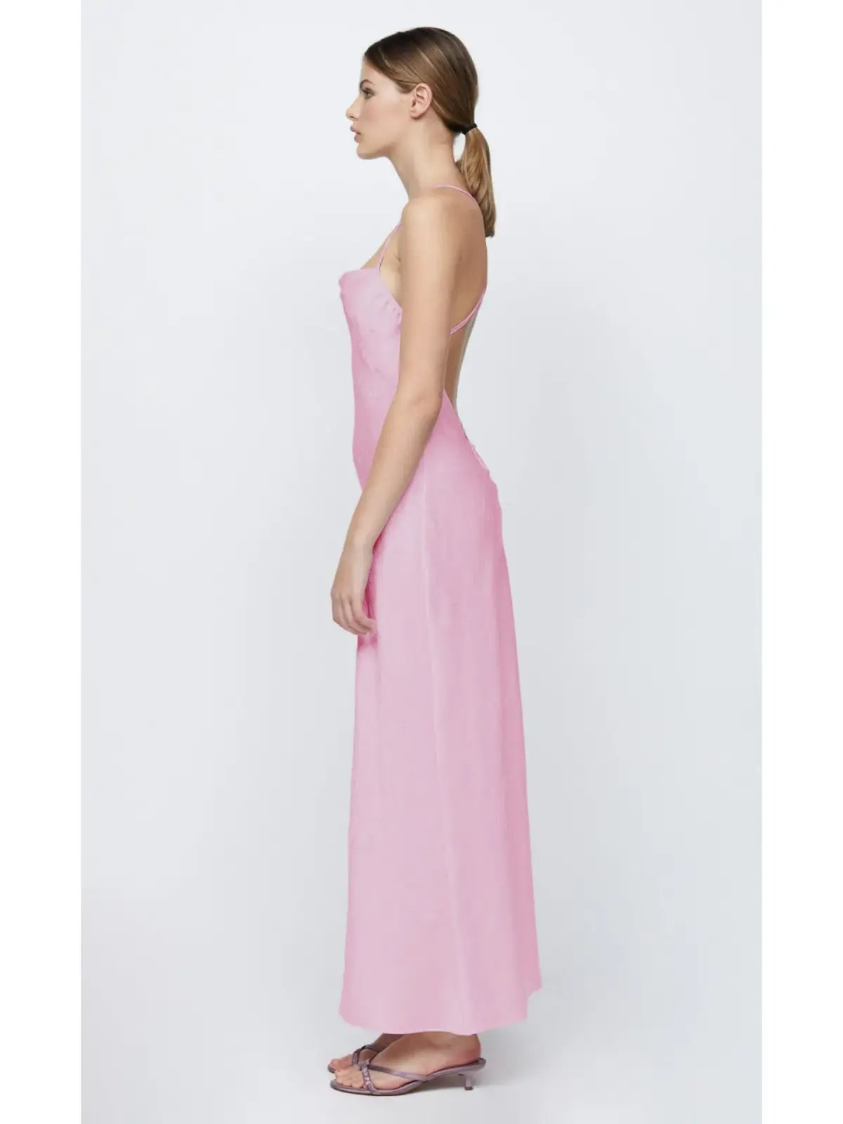 Bec & Bridge Carolina Maxi Dress Quartz Pink Size AU 10 photo 3
