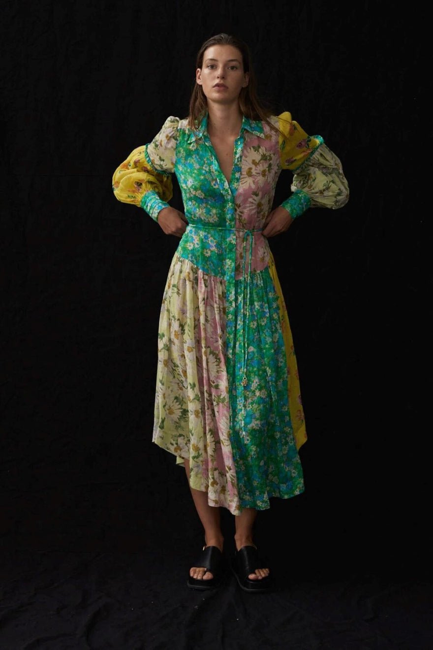 Alemais Kenzie Patchwork Shirt Dress photo 2