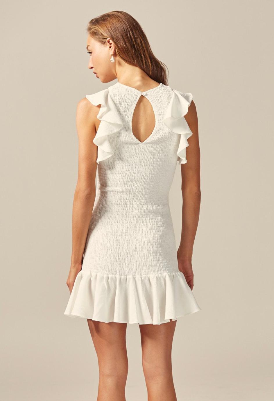 C/MEO Collective Expired Mini Dress Ivory Size M/10 photo 2