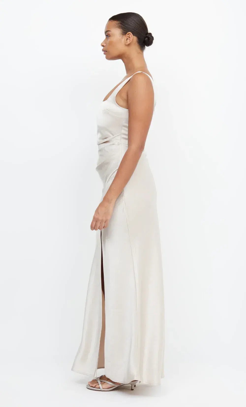 Bec & Bridge The Dreamer Square Neck Dress in Sand Size 6 photo 2