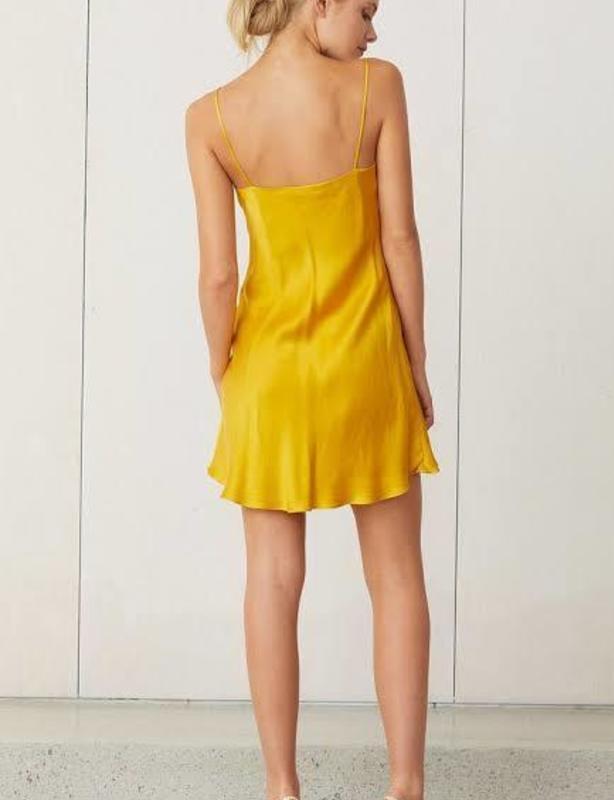 Bec & Bridge Classic Silk Mini Dress Marigold Size 10 photo 3