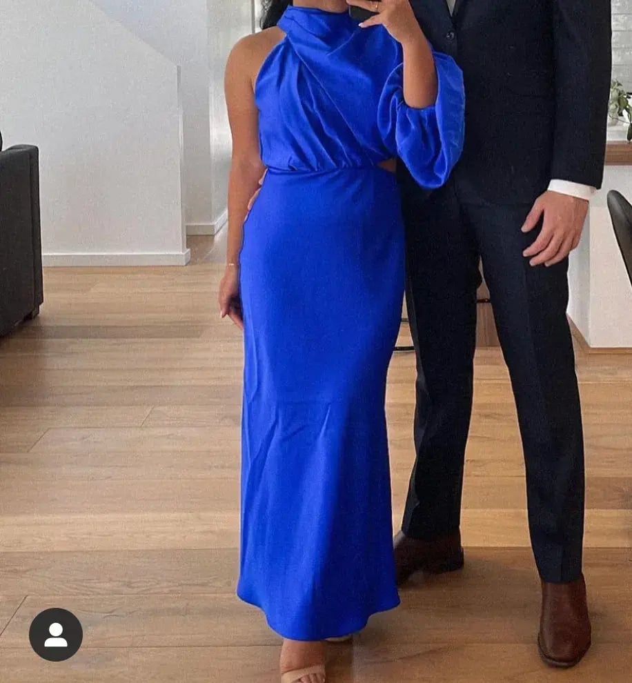 Sheike Olivia Maxi Dress Cobalt Blue Size 6 photo 5