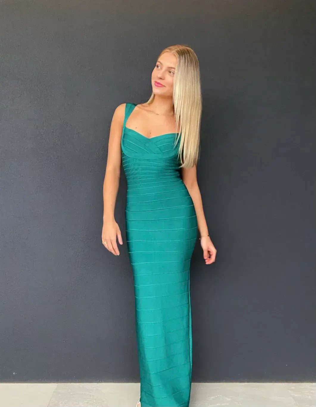 Herve Leger Bandage Gown in Emerald Size S / AU8 photo 3